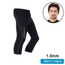 해녀복 수영 다이빙 서핑 다이빙 슈트 수트 후드Neoprene-바지 잠수복 남성 여성 스쿠버 다이빙 서핑 바지, 11 1.5mm Men Capris_06 XXL