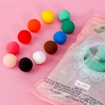 고무 찰흙 컬러 볼클레이 촉감 점토 놀이 10g x 30 11종, 08 민트