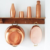 수제 동(구리) 오벌팬 양수냄비 잼팟9.5L, 양수오벌팬(소)