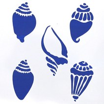 스텐실 도안-소라껍질 A-07-124