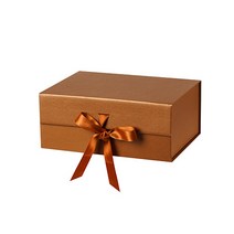 리빙앤도 고급 리본매듭 기프트박스 1호, 1개, 브론즈