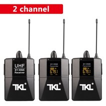 tkl 무선 라발리에 마이크 시스템 듀얼 무선 마이크 ios dslr 카메라용 잭 핀, b