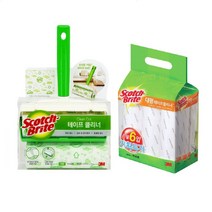 3M 스카치브라이트 테이프 클리너 베이직 대형 크리너 리필 세트, 본체핸들+리필8개