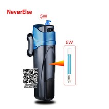 연못 여과기 필터 수족관 UV 살균기 펌프 워터 물고기 탱크 공기 산소 자외선 램프 살균 녹색 조류 제거 탈취 기능, [02] 5W mp 5W UV lamp, [03] 한국플러그 Plug 적응er