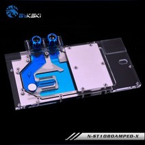 [해외] BYKSKI 풀 커버 그래픽 카드 블록 ZOTAC GTX10801070TI1070 AMP EDITION 8 GB GDDR5 (ZTP108B10P) RGB 라디에이터 블록, No Light