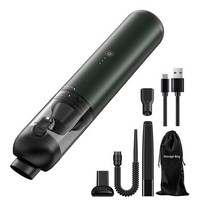 공업용 배관자재 호스 PVC 흡진관 주름관 흡진기 16000Pa 차량용 이중 사용 무선 진공 청소기 가정 및 자동차 미니 핸드헬드 습식 건식, [02] Blue Sky Grey