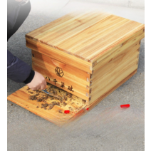 토종벌통 벌집통 양봉틀 양봉자재 양봉 벌통 전나무 사각 박스, 활동바닥10상자삶은왁스벌집+5중간벌완성된둥지상자