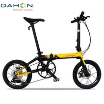 DAHON 접이식 자전거 16인치 9단 브레이크 버전, 블랙화이트 16인치