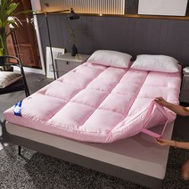 호텔침구 구스이불 거위털침구 침구세트 기숙사 구스패드 5성급 가정용 요커버 토퍼커버, 1.5x2.0m 침대, 도톰 10cm 슈퍼소프트-호텔쿠션-파우더