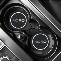 2pcs 자동차 자동 물 컵 슬롯 비슬립 매트 액세서리 볼 보 XC90 스타일링