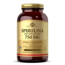 솔가 스피루리나 Spirulina 750mg 식물성플랑크톤 250 베지캡슐, 3병, 250정