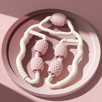공기압다리마사지기 마사지기 다리꾹 허벅지사지압박순환장치 다리 족저근막염마사지 마사지 반지 송아지 얇은 다리 운동기구 거품 샤프트 롤러 근육 이완기 손 다리 롤러 피트니스 체육관, 분홍