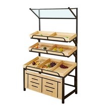 마트 과일 판매 선반 야채 진열대 슈퍼마켓 매대 부스, 16. 가격표가 있는 1.2미터(3층) 평판