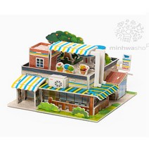 꾸미라이프 3D 종이모형 입체퍼즐 모음, 슈퍼마켓