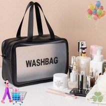 대용량 PU워시백 L 블랙 목욕용품 화장품 가방 수납 20대 Men bag 10대 남자 남성 HPR2106EA