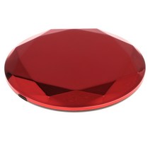 무선 충전기 패드 다면체 각도 진공 도금 10 w 갤럭시 s8/s8 +/s7/s7 edge/s6/s6 ​​edge +/note 5/note 8 용 고속 충전, 설명, 플라스틱, 레드