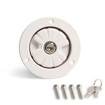 카라반트레일러 RV 중력 신선한 물 채우기 해치 커버 키와 함께 입구 부품 필터 보트 캠핑카 트레일러에 대 한 잠금 캐러밴 액세서리 N0HF 166860, 2W