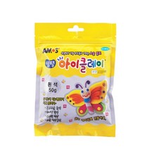 아모스 아이클레이 파우치 50g / 클레이만들기 촉감놀이 발달교육 소근육발달, 검정