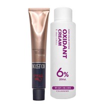 웰라 뉴콜레스톤 퍼펙트 컬러 염색제 80g + 산화제 100ml, 애쉬브라운 6/17, 1세트