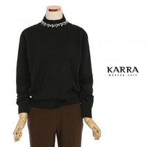 [카라] KARRA 비즈보석프릴넥니트_KB1FKN061A