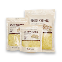 국내산 다진생강 파우치 300g 500g 1kg / 주문 당일 갈아발송, 1봉