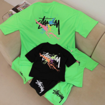 여름 PK원단 블랫 주니어 상하세트 어린이 초등학생 남매룩 형제룩 패밀리룩 5호부터 성인까지