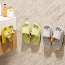 홈바내쓰 욕실 실내화 걸이 정리대 슬리퍼거치대 욕실화 꽂이, 화이트, 1개