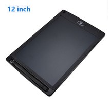 판타블렛 액정 드로잉 패드 전자 노트 디지털 공책 12 인치 lcd 쓰기 필기 휴대용 보드 초박형 보드, 12인치 블랙