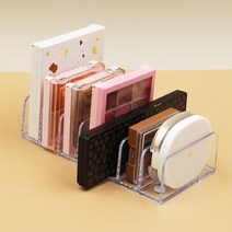 아크릴 7칸 화장품 정리대 블러셔 정리함 립스틱 보관함 섀도우 정리 젤네일 네일 재료 샘플 진열 매니큐어 화장대 꾸미기 꽂이 도구 선반 홀더 오거나이저 립 받침대 수납 트레이