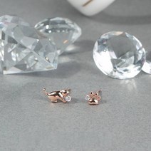 클루 CLUE 당일배송 러블리 고양이 실버 귀걸이 CLER20118PPW