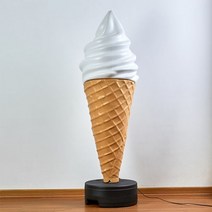 조형물 스탠드 업소용 아이스크림 광고판 대형 간판, 01 기타 사이즈, 레몬 옐로우