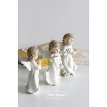 야드로 피겨린 클래식 화이트 아기 천사 3종 세트 도자기 세라믹 장식 인형, 단순 변심 취소 불가합니다.
