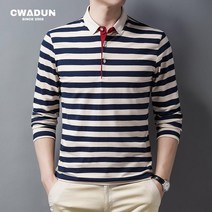 Cwadun 남자 긴팔 티셔츠 캐주얼 가을