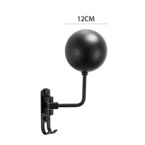 진열대 정리 수납 벽걸이/바닥 스탠딩 자전거 헬멧 홀더 모자 디스플레이 스토리지 랙 행거 1/2 개, [01] Single ball Black