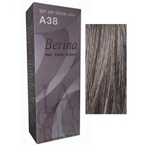 베리나 퍼머넌트 염색 컬러 크림 a38 라이트 애쉬 블론드 컬러 made in Thailand.by ppr