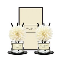 시즈넬 차량용 선물세트 디퓨저 50ml 니들맘 화이트, 석류, 2세트