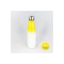 350ML/500ML Thermos DIY 이름 로고 이미지 사진 텍스트 크리 에이 티브 축의금 Fine 콜라 모양 스포츠 병 더블 StainlessSteel, 500 미리리터, YELLOW