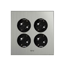 위너스 아루 ARU 실버 콘센트 4구