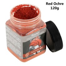 흑연가루 연필 페인팅 토너 수용성 카본 파우더 7 색 옵션 미술 특수 스케치 아티스트 아트 용품, 5.Red Ochre 120g