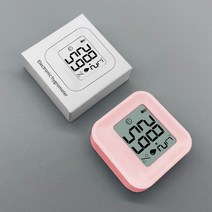 기상관측기 풍속계 장비 디지털 온도기 습도기 날씨 미니 LCD 디지털 온도계 습도계 1 개 실내 측정기, 한개옵션1, 06 Pink NO Battery