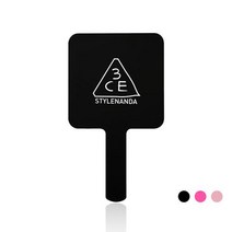 성남점 3CE SQUARE MINI HAND MIRROR 스퀘어 미니 핸드미러, FRE, BLACK