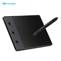 Huion H420 4 * 2.23 인치 휴대용 디지털 태블릿 사무실 전자 서명 보드 손으로 그린 ​​보드 액티브 펜, Black