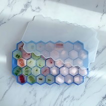 인블룸 실리콘 얼음틀 육각형 37구, 그린