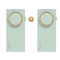 USB 충전식 미니 냉장고 탈취기 가정용 살균청정기, 1+1(그린+그린)
