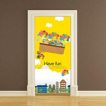 [KT알파쇼핑]에어프리 아트도어 _캐릭터월드_풍선타고 하늘높이, 단일상품_색상_상세페이지참조