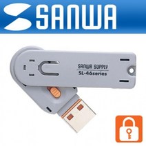 강원전자 산왕 SL46D 스윙 연결 USBLOCK 포트 마개 포트락 복사방지 USB, 블루