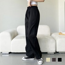 일자 밴딩 델시 롱 팬츠 옆지퍼 SD-230455