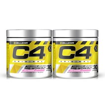 Cellucor 2개 C4 부스터 오리지널 헬스 프리워크아웃 핑크 레모네이드 30 서빙 195 g, 195g