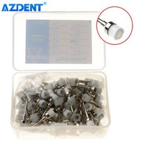 치과 폴리셔 틀니 연마기 브러시 AZDENT-다채로운 색상의 나일론 보울 플랫 타입 100 개상자 연마 얼룩 제거 일회용 프로피 브러쉬 126840, 100PCS Bowl Shape