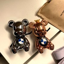 베어브릭 차량용 방향제_크롬베어 선물세트 답례품 곰돌이 외제차 실내용 디퓨저, 크롬베어_블랙, 미드 썸머 나잇 10ml